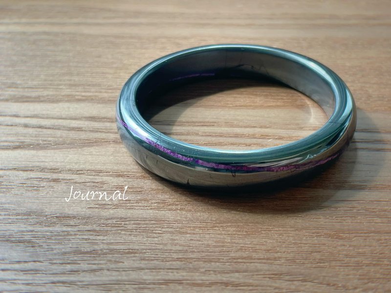 Journal-璇星環 天然杉石(南非舒俱萊)絲綢感鐵舒x緞帶紫星環手鐲 - 手鍊/手環 - 寶石 