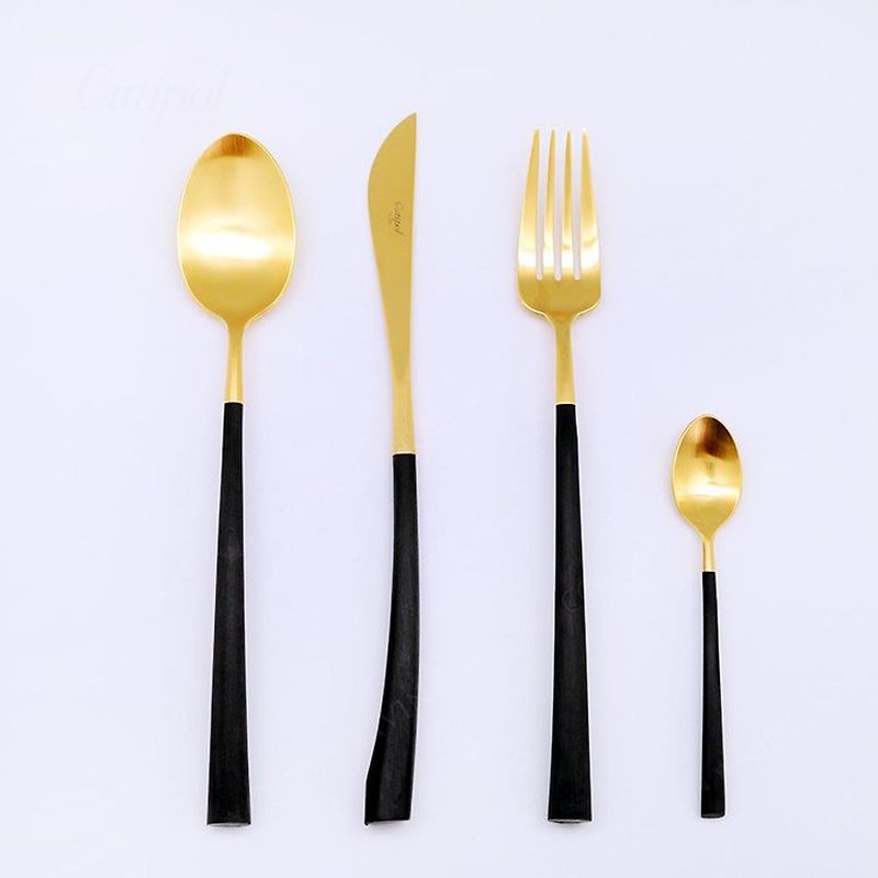 | Cutipol | NOOR Gold Matte 4 Pieces Set - Cutlery & Flatware - Stainless Steel Gold
