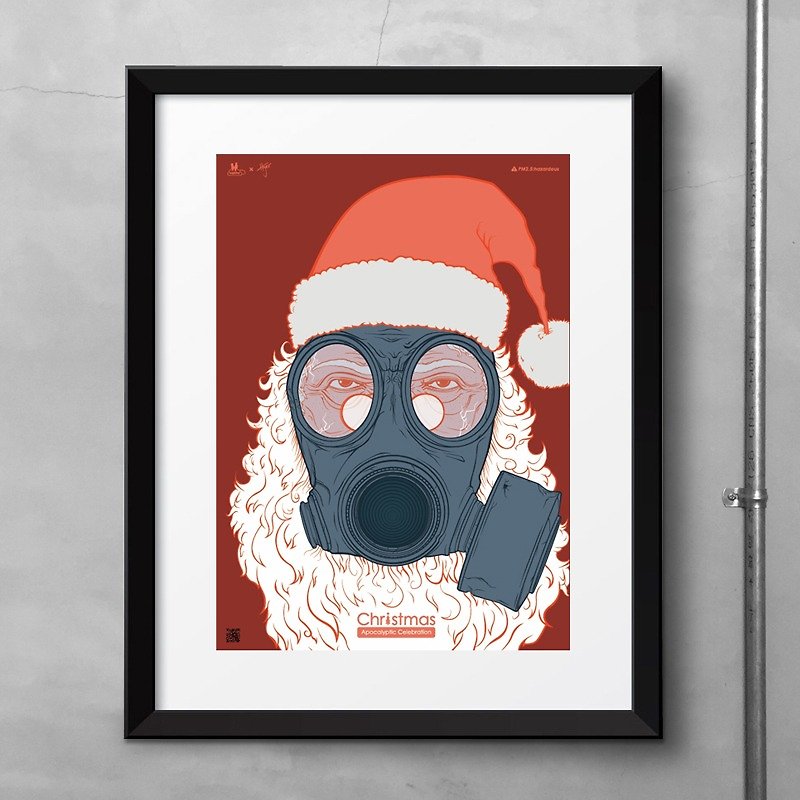 Situational Illustration Poster: Doomsday Christmas - โปสเตอร์ - กระดาษ สีแดง