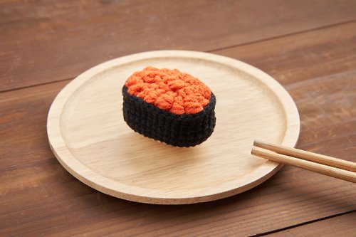 Hi JOY studio pom pom sushi 針織壽司【鮭魚卵軍艦】