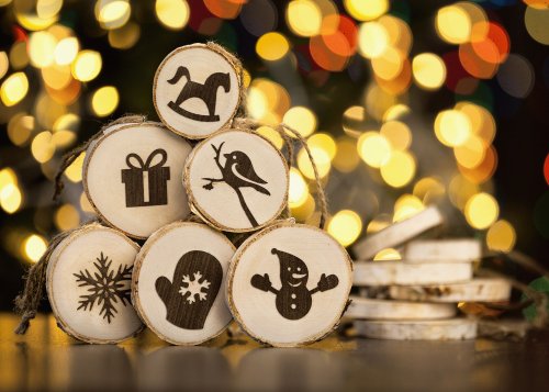 【かわいいクリスマスプレゼント】ロッキングホース柄手作り木製