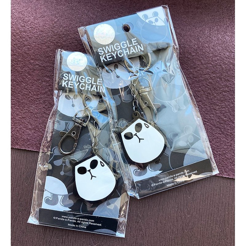 【換季特賣】聾貓Panda-a-Panda鑰匙圈( 2入組合包 )