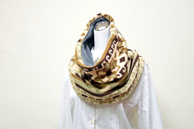 Multi-shape warm bib, short scarf, neck sleeve, double-sided two-color, suitable for men and women*SK* - ผ้าพันคอถัก - เส้นใยสังเคราะห์ หลากหลายสี