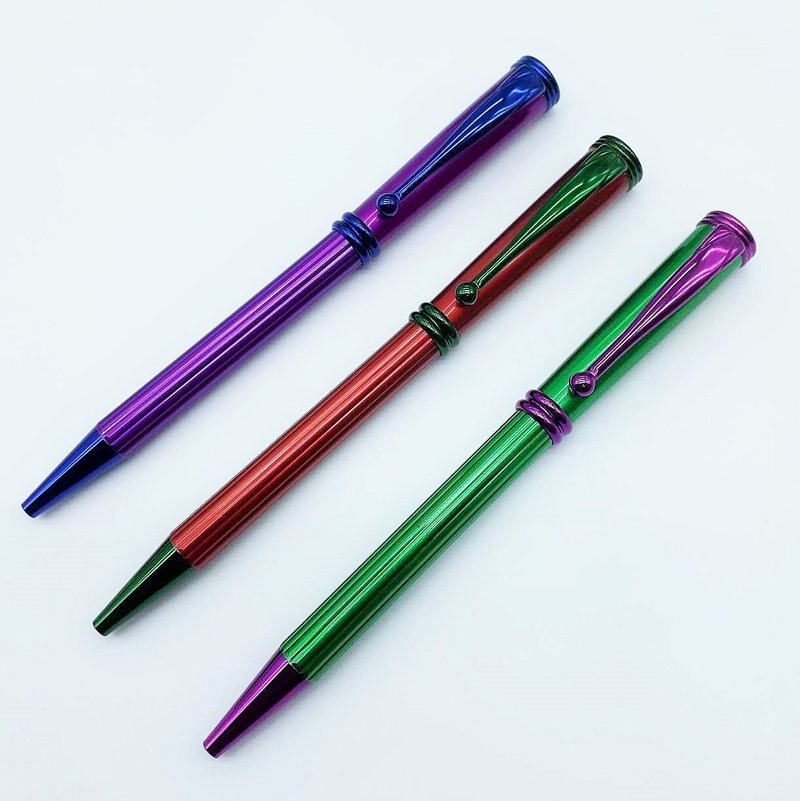 無邊色彩 原子筆 轉動出芯 派克型筆芯  附筆盒 備用筆芯 虎之鶴 - 原子筆/中性筆 - 其他金屬 