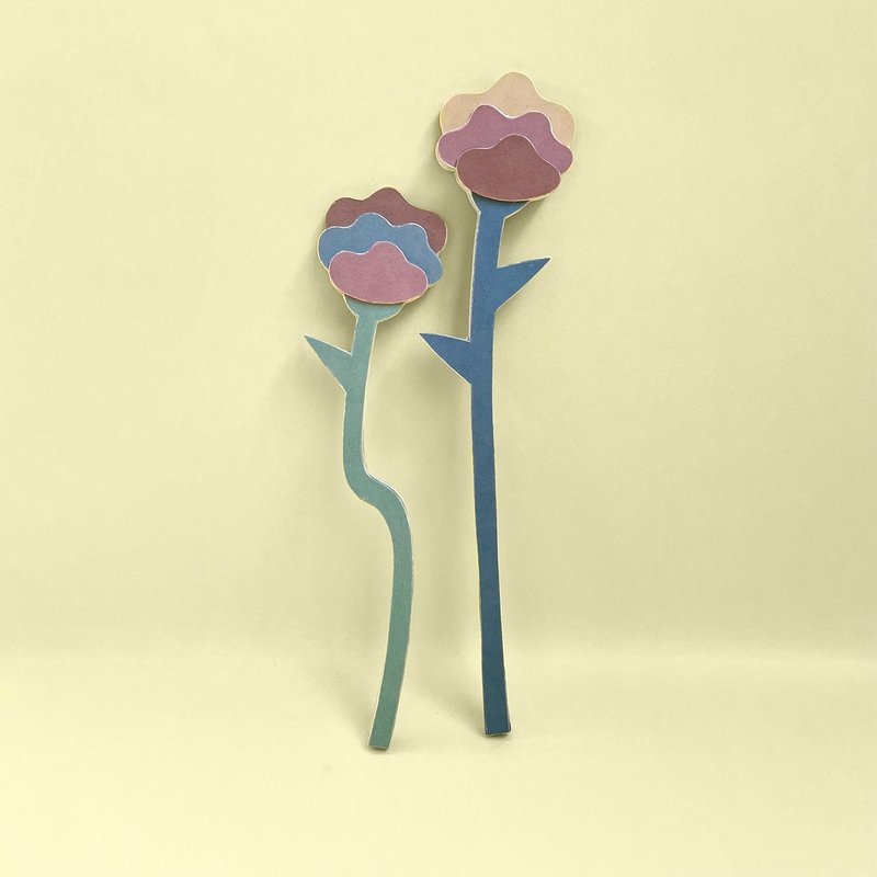 紙でできたお花のオブジェ　カーネーション(セット) - 擺飾/家飾品 - 紙 多色