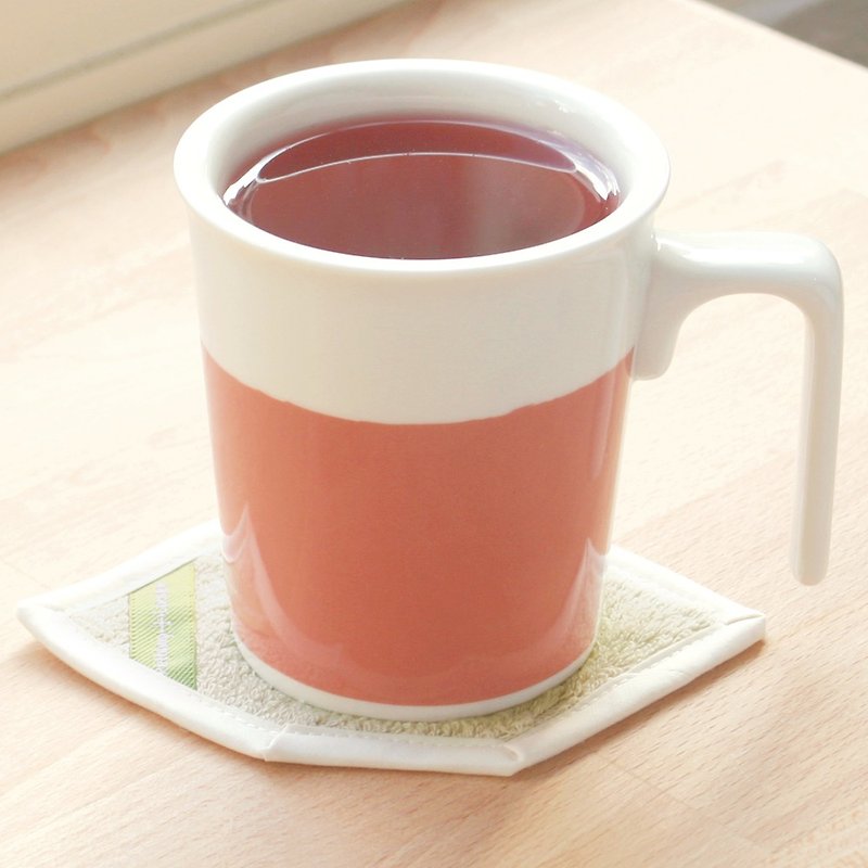 親親馬克杯-覆盆莓+杯墊 禮盒【辦公必備】台灣精品/可加購蓋 - 咖啡杯 - 瓷 紅色
