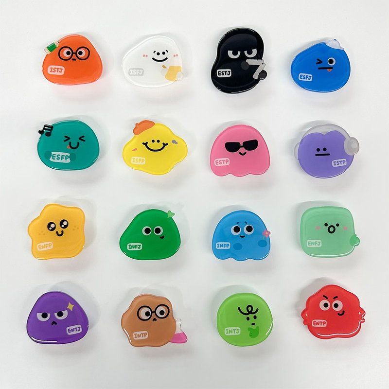 MBTI grip smartphone acrylic smart tok - 手機配件 - 壓克力 多色