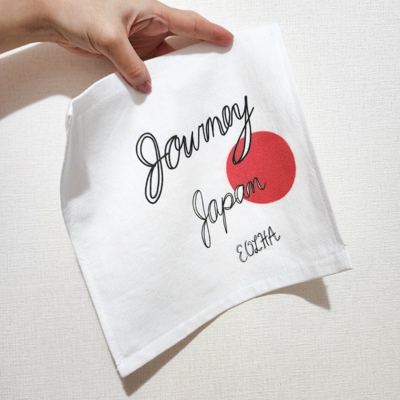 ハンドタオル/Journey Japan - 手帕 - 棉．麻 白色