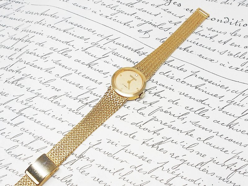 1970 Swiss mechanical watch VOYAGE Gold - นาฬิกาผู้หญิง - โลหะ สีทอง