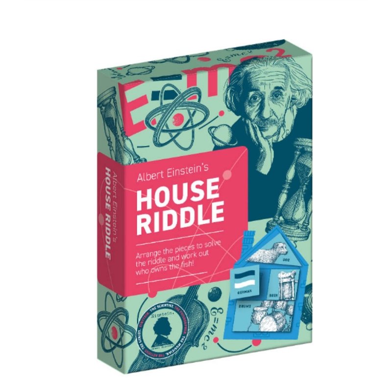 英國Professor Puzzle 愛因斯坦的五屋謎題(小盒) - 桌遊/牌卡 - 其他材質 銀色