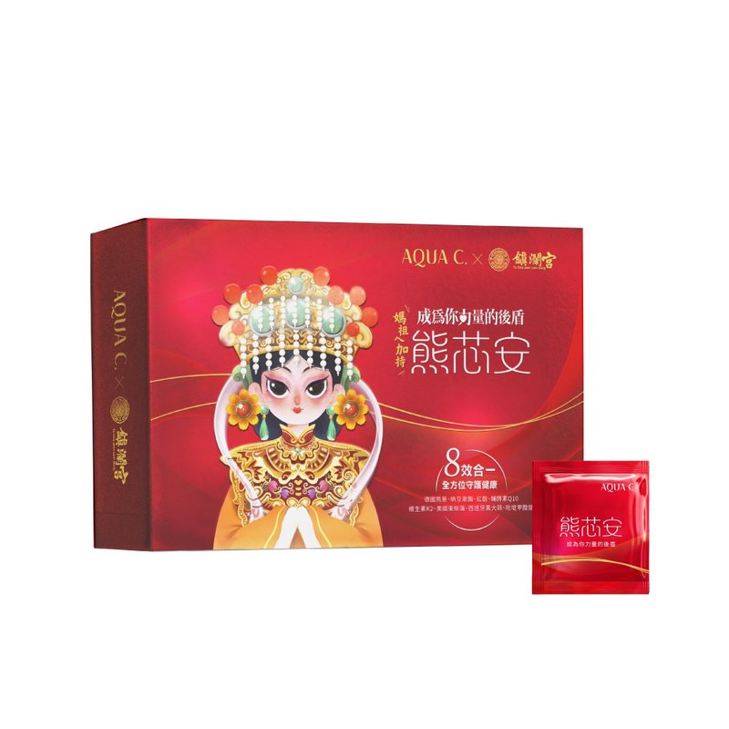 【鎮瀾宮媽祖聯名】熊芯安八效循環保健 ( 30包 /盒) - 養生/保健食品/飲品 - 紙 
