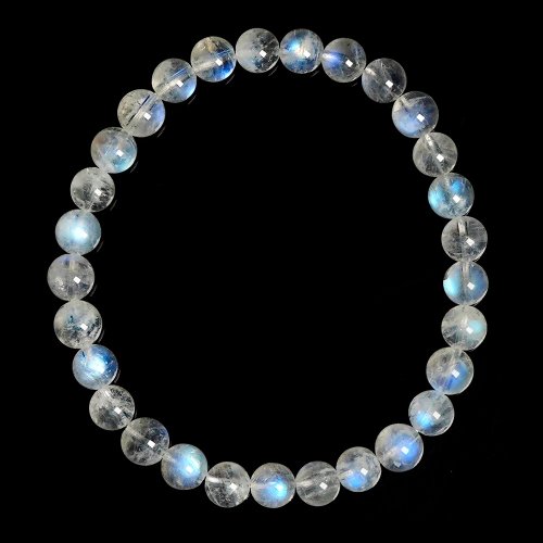 正佳珠寶 Gemsrich Jewelry 【正佳珠寶】藍月光 高品冰質藍 5.8-6.2mm 藍月光石手珠