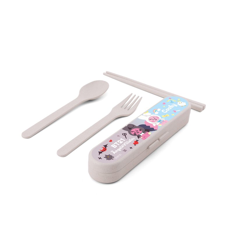 環保餐具套裝  BT21 Angel & Villain Edition - COOKY - 刀叉/湯匙/餐具組 - 其他材質 