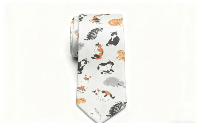 一群猫俏皮领带绅士趣味穿搭礼盒装tie - 領帶/領帶夾 - 棉．麻 多色