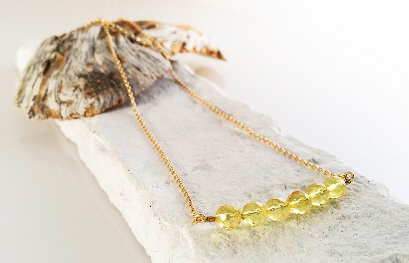 Baltic amber K14GF Necklace - Necklaces - Gemstone 