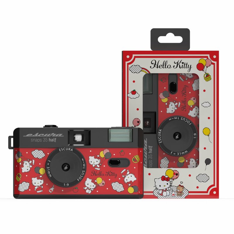 Sanrio【Hello Kitty】limited special edition half-frame film camera is reusable - Cameras - Plastic 