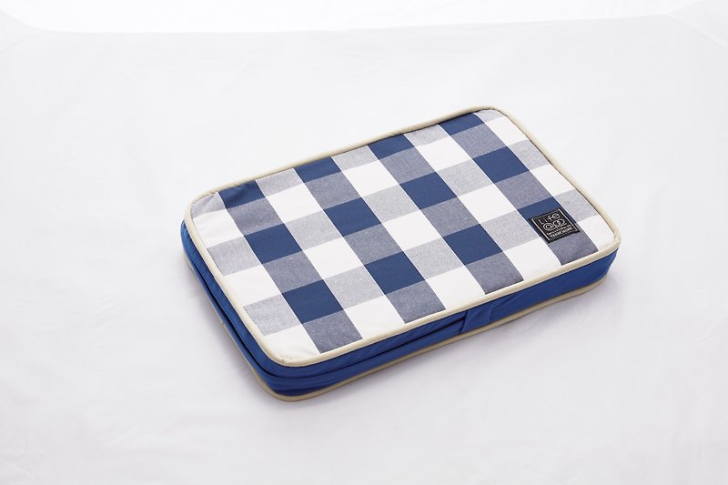 Lifeapp 睡墊替換布套 --- XS_W45xD30xH5cm (藍白格)不含睡墊 - 寵物床 - 其他材質 藍色