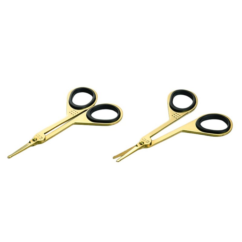 Japan Green Bell GB Forged Stainless Steel Steel Gold Safety Nose Hair Scissors (G-2108) - Other - Stainless Steel 