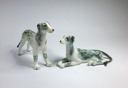 thaihands Ceramic Greyhounds. Ultimate tiny ceramic handicraft , lovely collection
