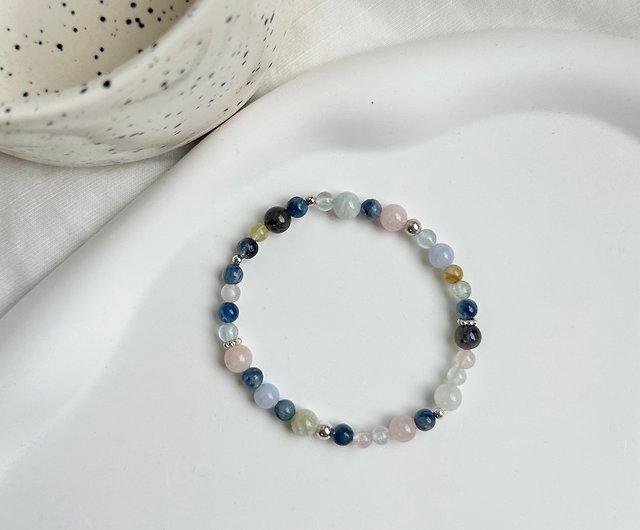 Customized Jelly/cordierite Stone blue Stone/crystal bracelet