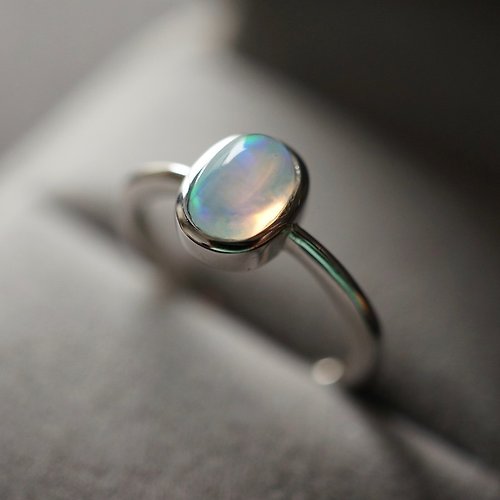 ITS jewelry ITS-R103【925銀・寶石戒指・Opal・歐泊・蛋白石】925銀戒指。