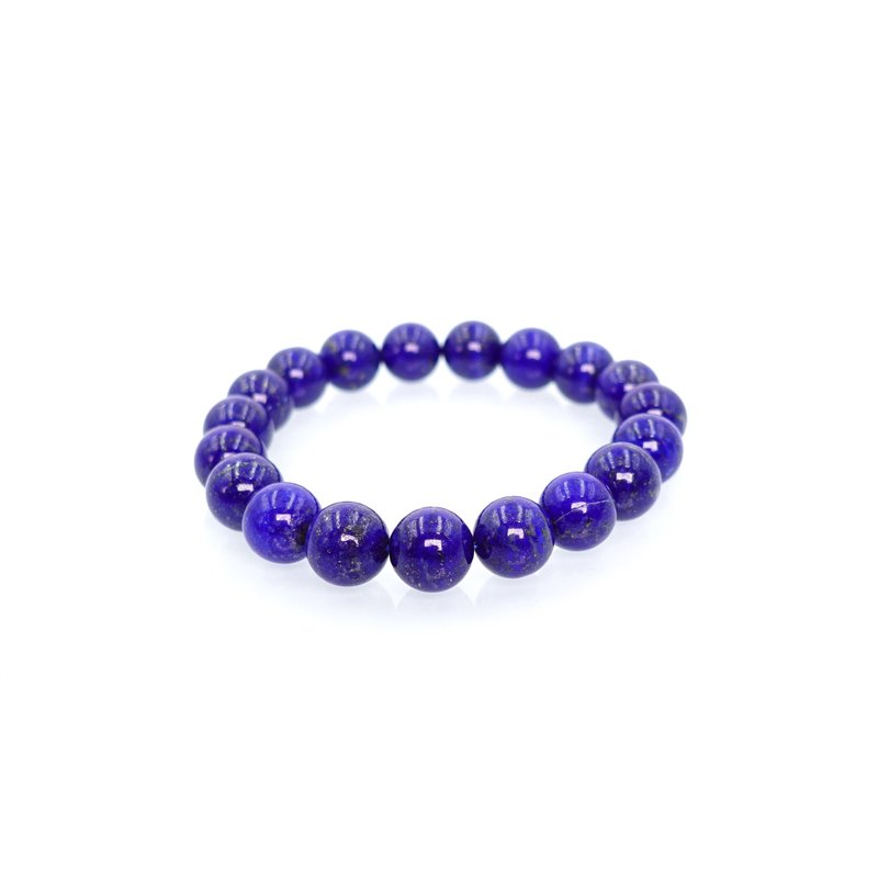 Polaroid Jewelry - Natural Lapis Lazuli Hand Beads - สร้อยข้อมือ - คริสตัล 