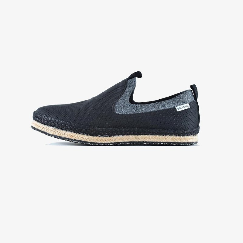 [Dogyball] JB8Trip city light travel minimalist metropolitan live lazy shoes to send shoes small black - รองเท้าอ็อกฟอร์ดผู้ชาย - ผ้าฝ้าย/ผ้าลินิน สีดำ