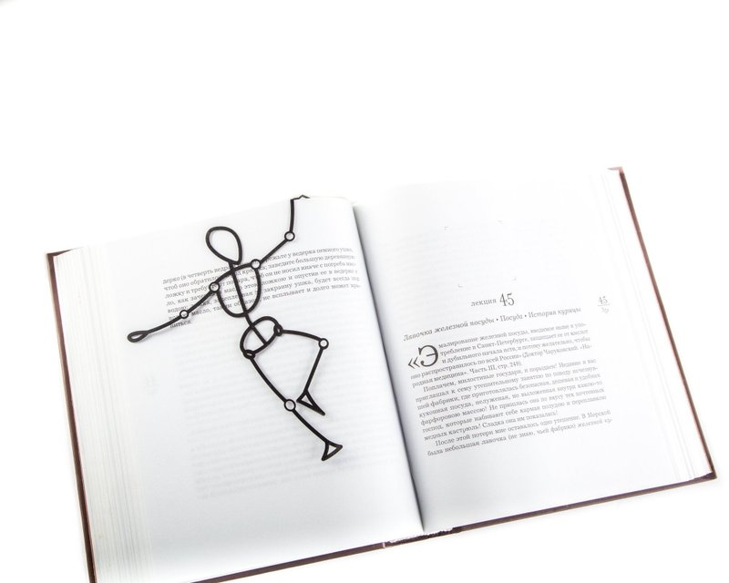 Unique Bookmark Reading Dummy Model // Gift for Reading Painters / Free Shipping - 書籤 - 其他材質 黑色