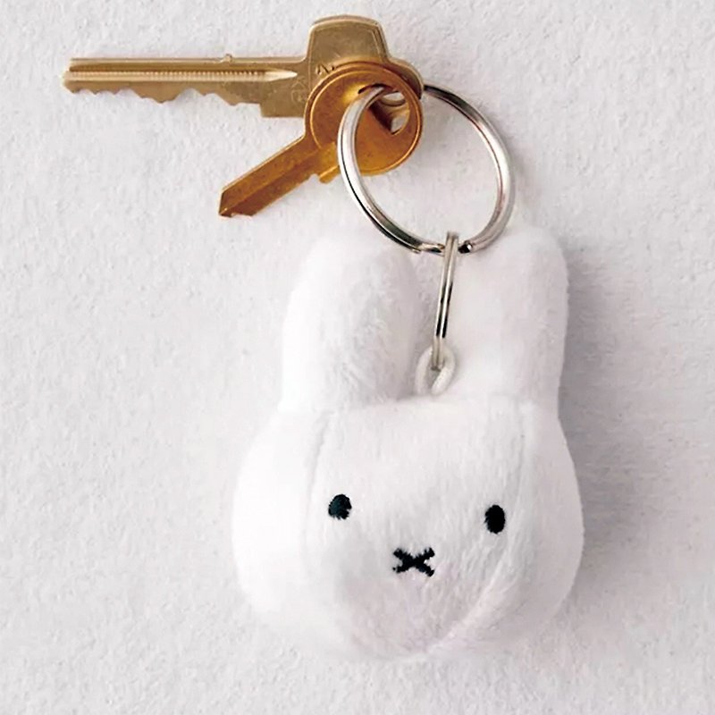 Miffy 正版米菲兔大頭 絨毛鑰匙圈 娃娃吊飾 鑰匙圈 - 鑰匙圈/鎖匙扣 - 其他材質 