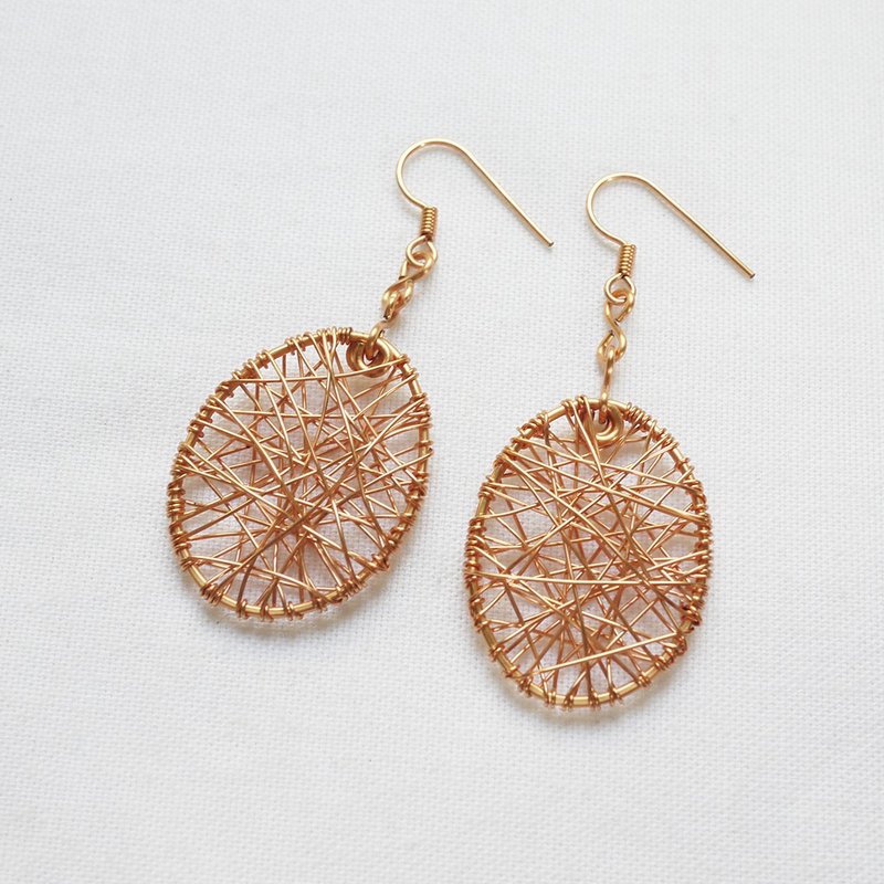 dreamcatcher earrings - ต่างหู - โลหะ 