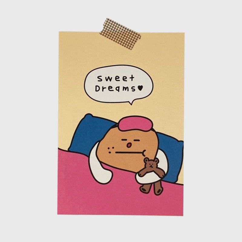 SASIM SWEET DREAMS 插畫明信片 - 卡片/明信片 - 紙 