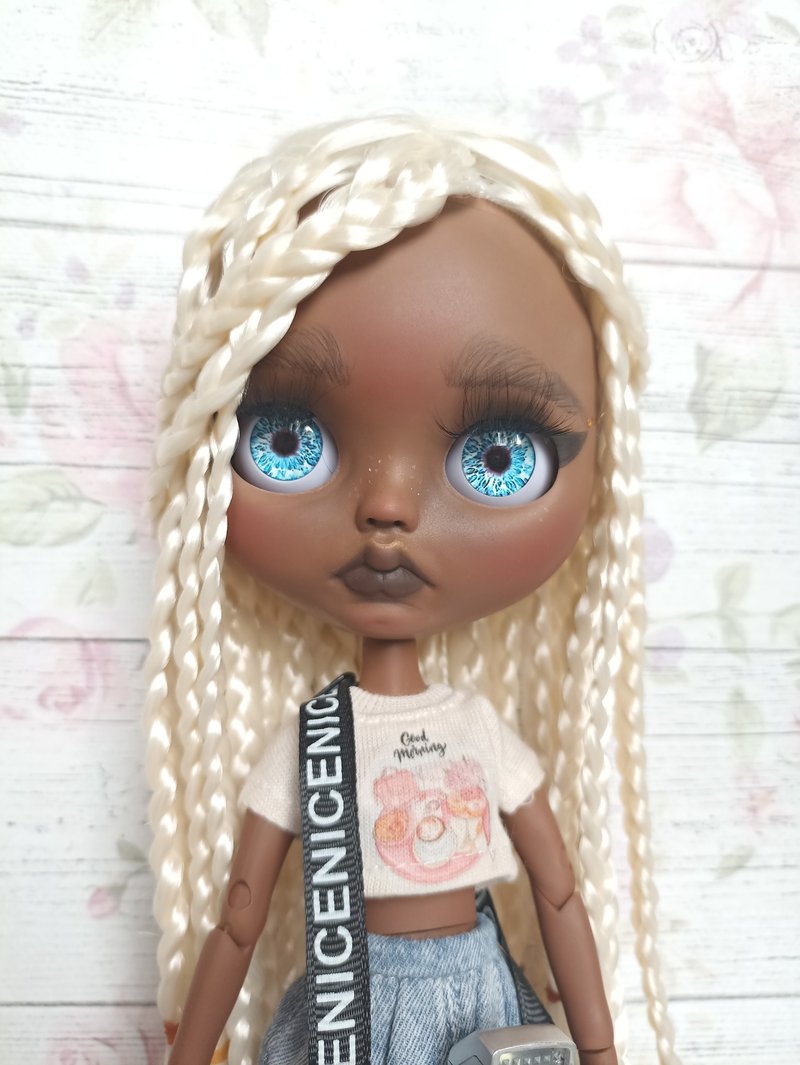 Blythe doll custom. Blythe ooak. Blythe collection. - Stuffed Dolls & Figurines - Plastic White