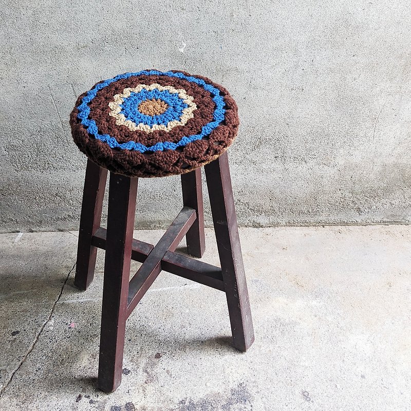 復古編織圓板凳 - 其他家具 - 木頭 多色