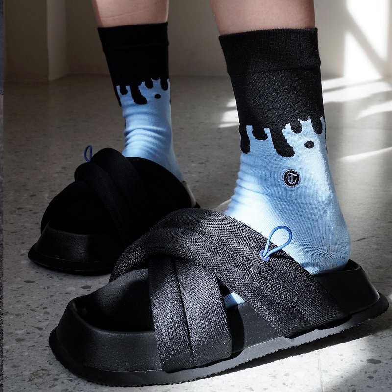 Blue Cow Couple Socks - Socks - Cotton & Hemp Blue