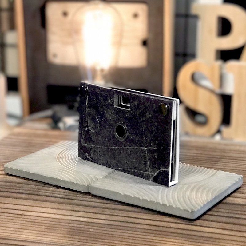 Paper Shoot paper camera,《Stone Pattern》Iron Gray - กล้อง - กระดาษ สีเทา