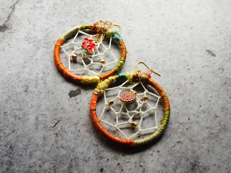 Acrylic Earrings #3 - Earrings & Clip-ons - Silk Orange