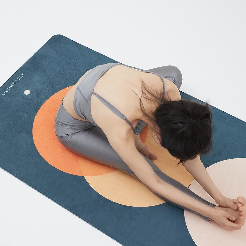 Other Materials Yoga Mats Gray - [SALTY&SWEATY Yoga Rug] The same style of Korean drama home texture-Midnight Moon Phase