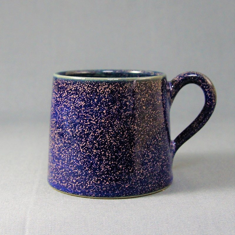 Blueberry coffee cup, teacup, mug, cup, mountain cup - about 300ml - แก้วมัค/แก้วกาแฟ - ดินเผา สีน้ำเงิน