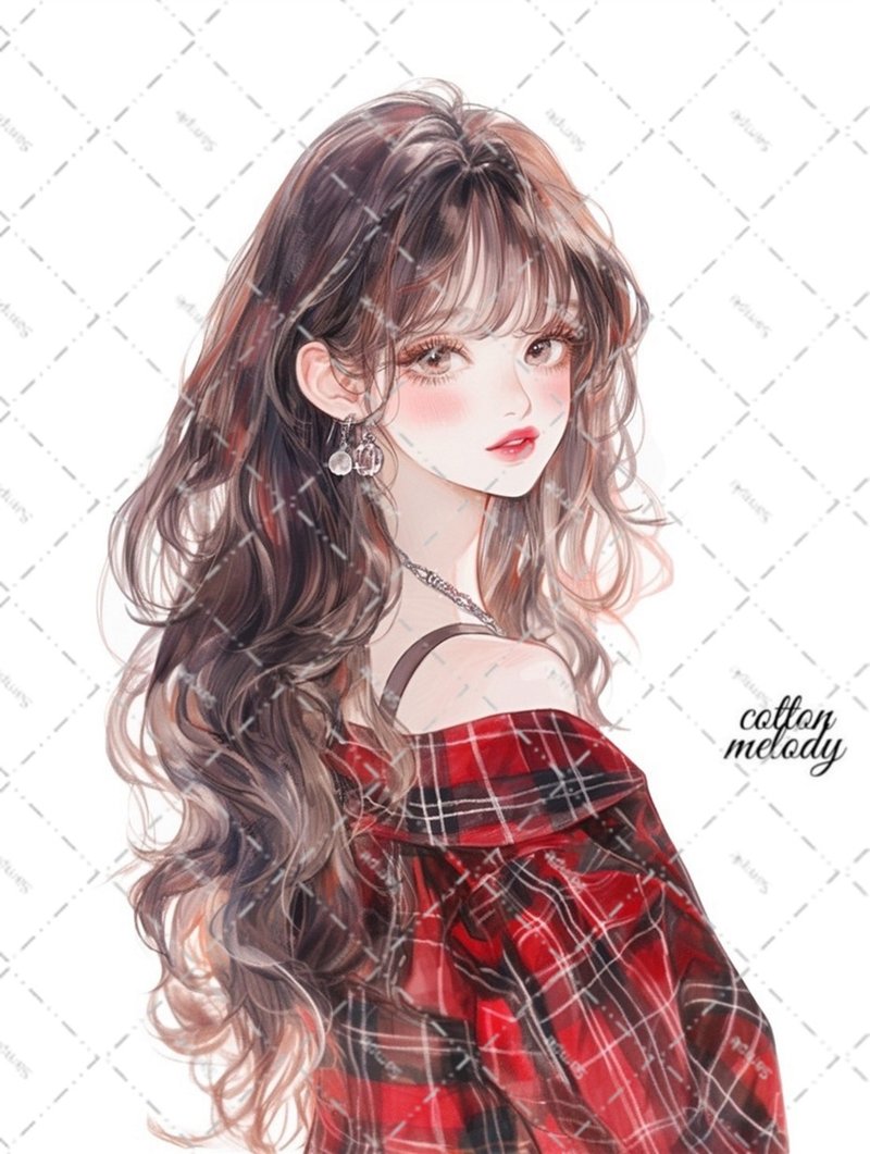 original sticker no.6526 人物ステッカー オリジナルステッカー 人物ステッカー 女の子ステッカー オリジナル人物ステッカー - 貼紙 - 紙 
