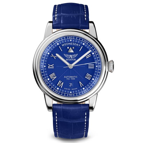 WENGER DOUGLAS DAY-DATE 41 飛行員機械腕錶