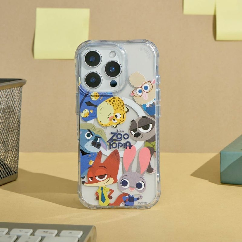 Disney動物方城市-角色繞圈圈抗黃防摔MagSafe iPhone手機殼 - 手機殼/手機套 - 塑膠 多色