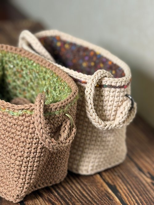 chill.crochet.life 【可客制】 和風日系綁帶蝴蝶結編織包 側背包