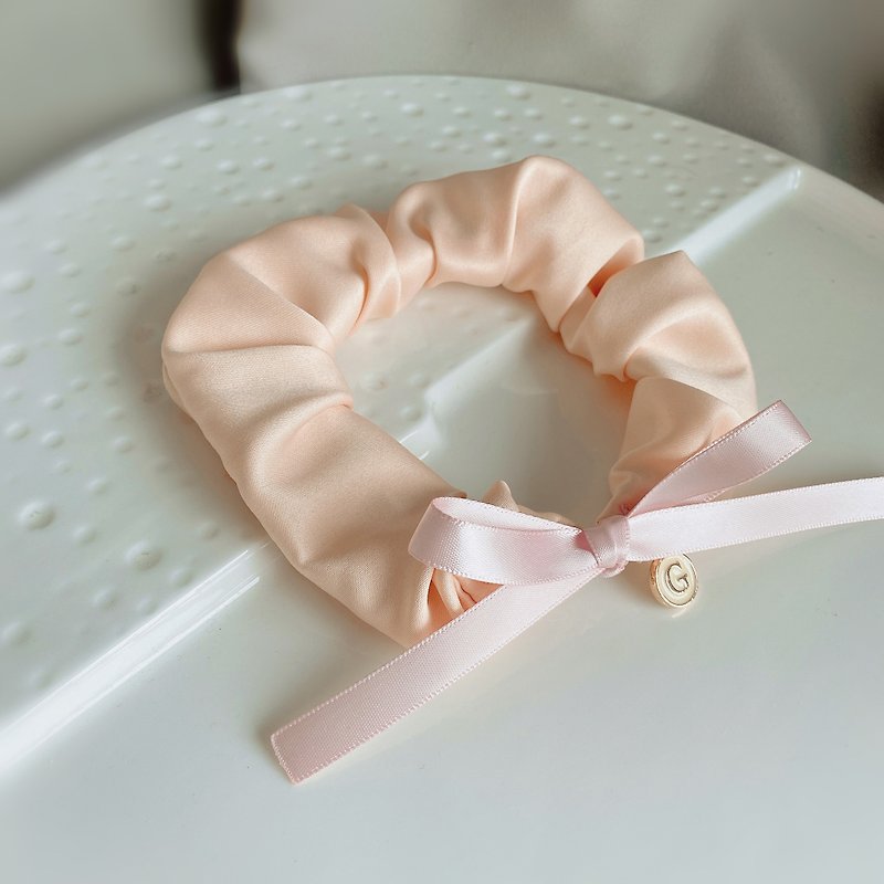 晚禮服 寵物頸圈 客製化字母 - 項圈/牽繩 - 絲．絹 粉紅色