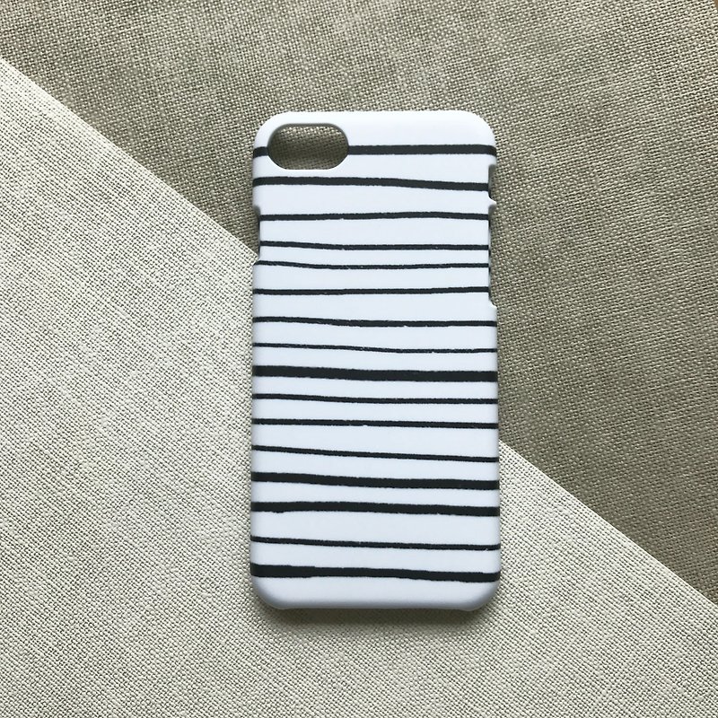 Modern stripe ink. Matte Case( iPhone, HTC, Samsung, Sony, LG, OPPO) - Phone Cases - Plastic Black