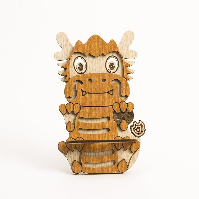 [Teacher’s Day Gift] Wooden Cell Phone Holder─12 Zodiac Signs - Items for Display - Wood Gold