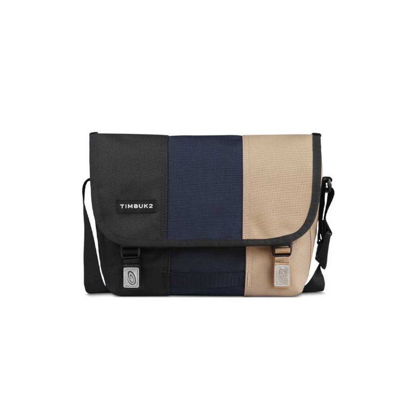 TIMBUK2 CLASSIC MESSENGER ECO 經典郵差包 XS - 黑藍米拚色 - 側背包/斜背包 - 其他材質 多色