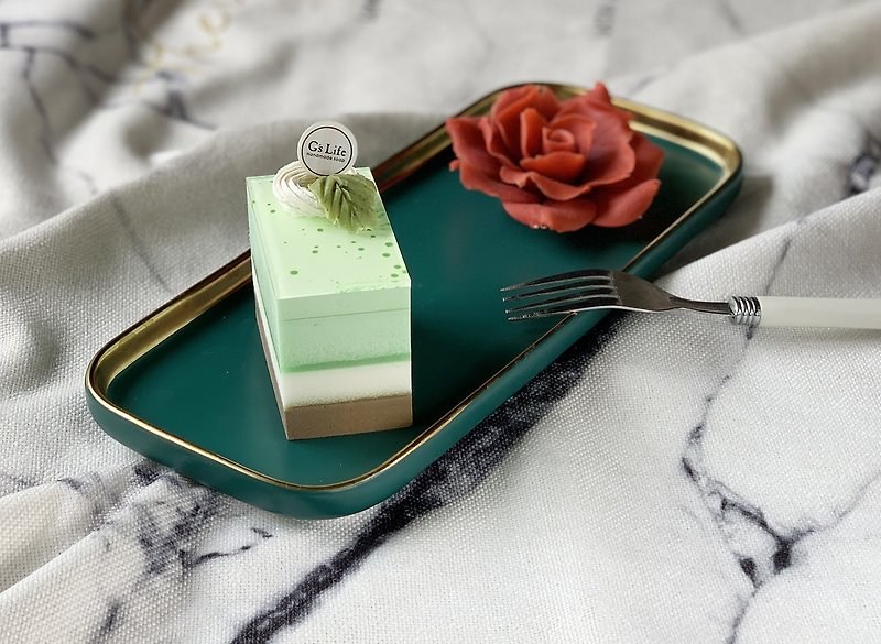 單入蛋糕香皂禮盒─微風抹茶 - 肥皂/手工皂 - 植物．花 綠色