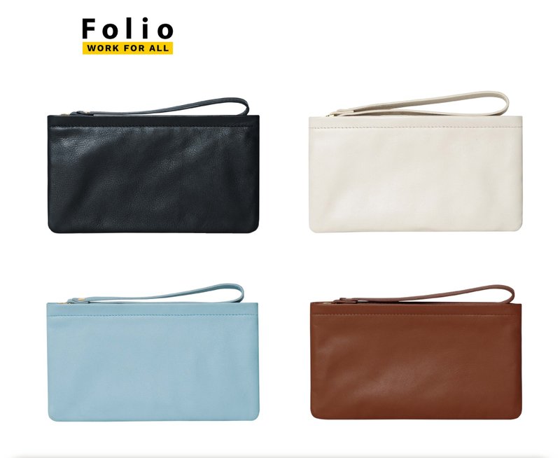 Frida Accessories bag กระเป๋าอเนกประสงค์พร้อมสายคล้อง ผลิตจากหนังแพะ น้ำหนักเบา - กระเป๋าถือ - หนังแท้ 