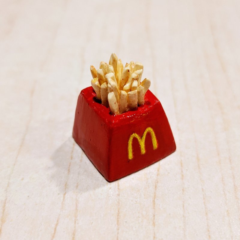 Handmade French Fries Keycaps, Artisan Keycaps - Computer Accessories - Clay 