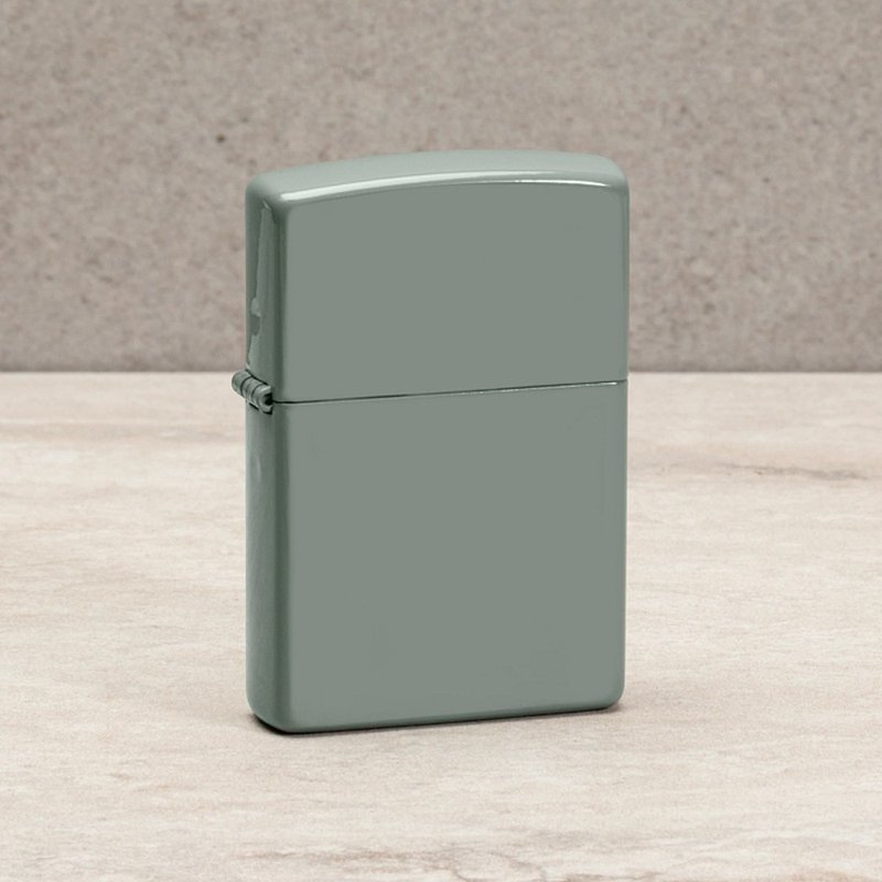 【ZIPPO官方旗艦店】 鼠尾草綠亮漆(素面)防風打火機 49843 - 其他 - 銅/黃銅 